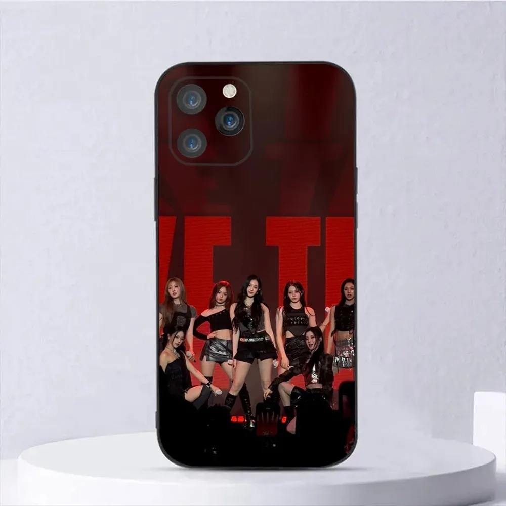Kpop-Inspired M-Monster Soft Silicone Black Phone Case