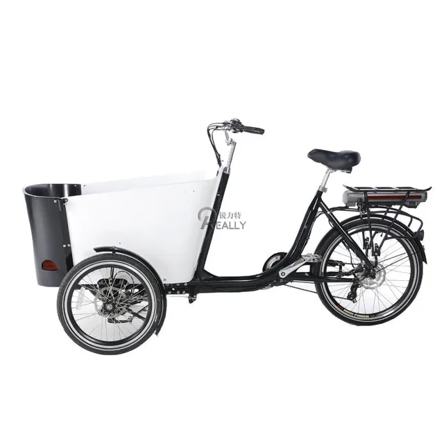250W Customized 500w 6 speed Electric Cargo Tricycle With Front Disc Brake  Dutch Bike Bicycle Cargo Bike Europe bakfiets For Sal - AliExpress