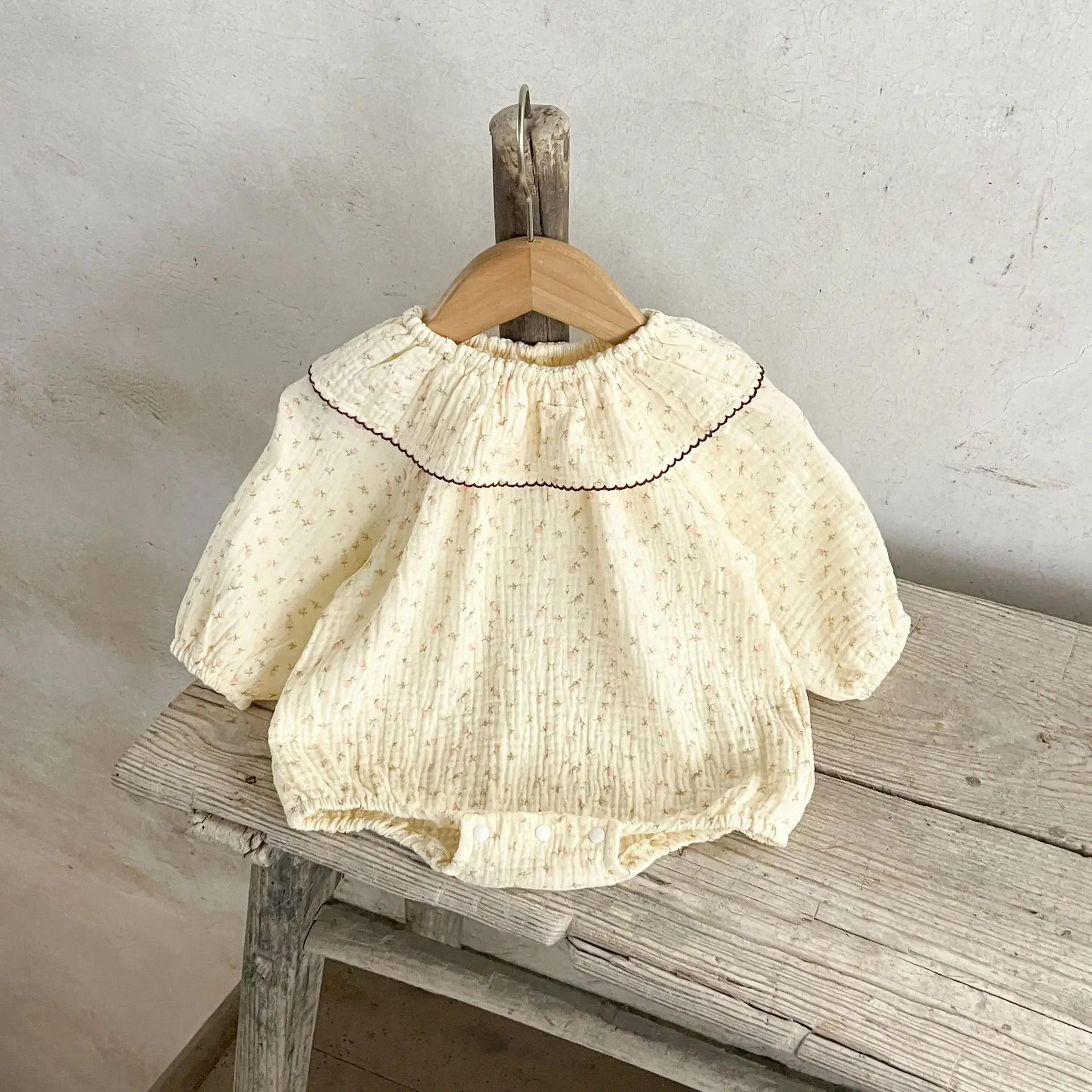 Cotton Baby Girls Floral Bodysuit Onesie