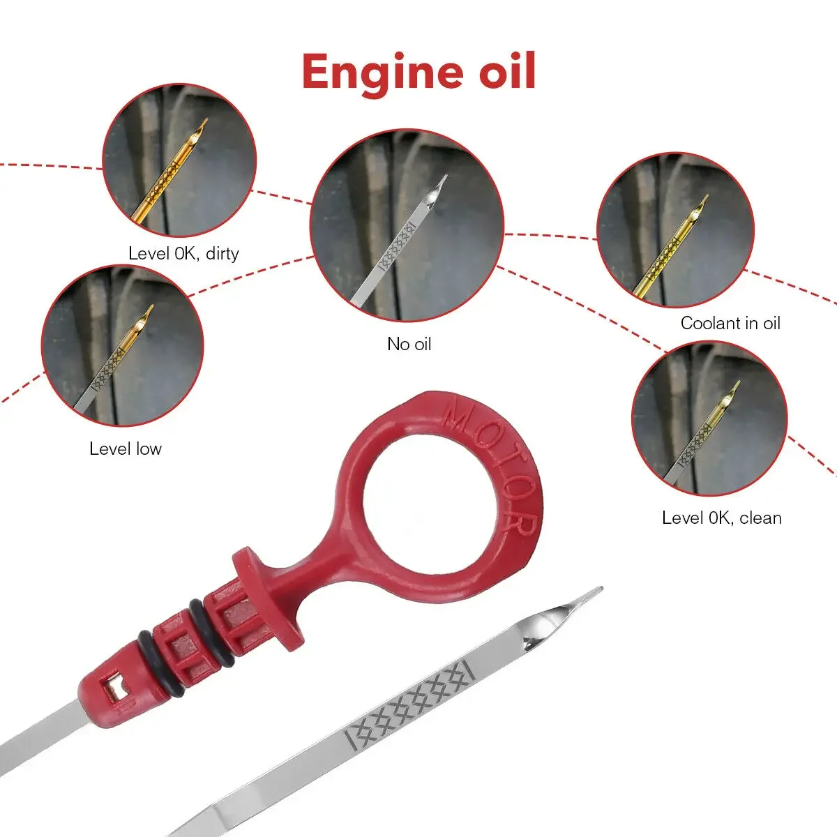 

9497557 Engine Oil Dipstick Fit For Volvo C70 S60 S70 S80 V70 XC70 XC90 574mm Auto Accessories Tools