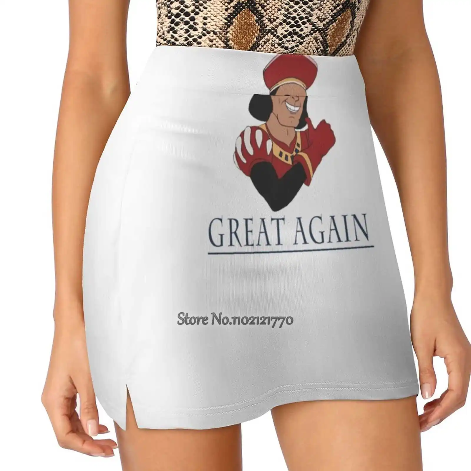 

Женская Спортивная юбка лорд фарквад, танцевальная юбка для фитнеса, короткая юбка с принтом лорд фарквад, дулок, Шрек, Шрек, музыкальная