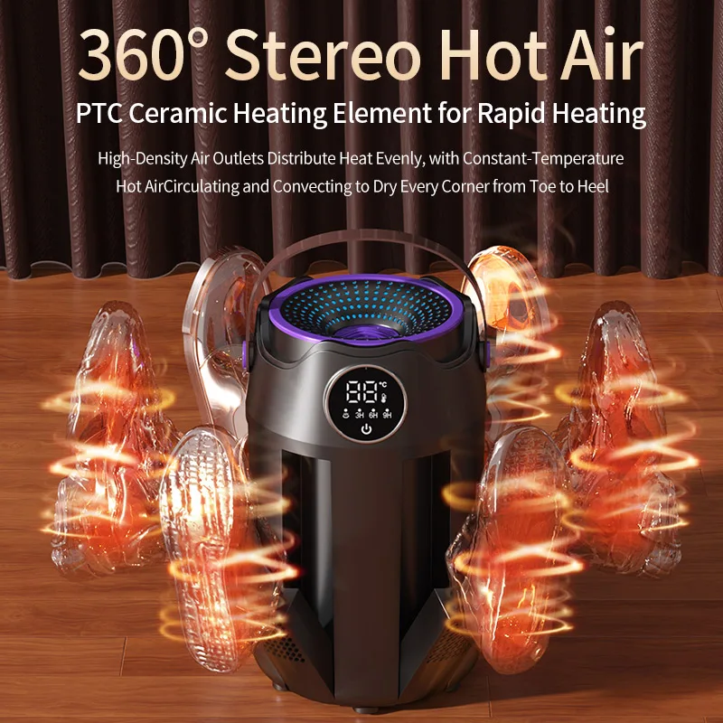 Portable Foldable Electric Shoe Dryer Sterilization Deodorizing Shoe Dryer Fast Drying Household Timed Portable Shoe Dryer 6