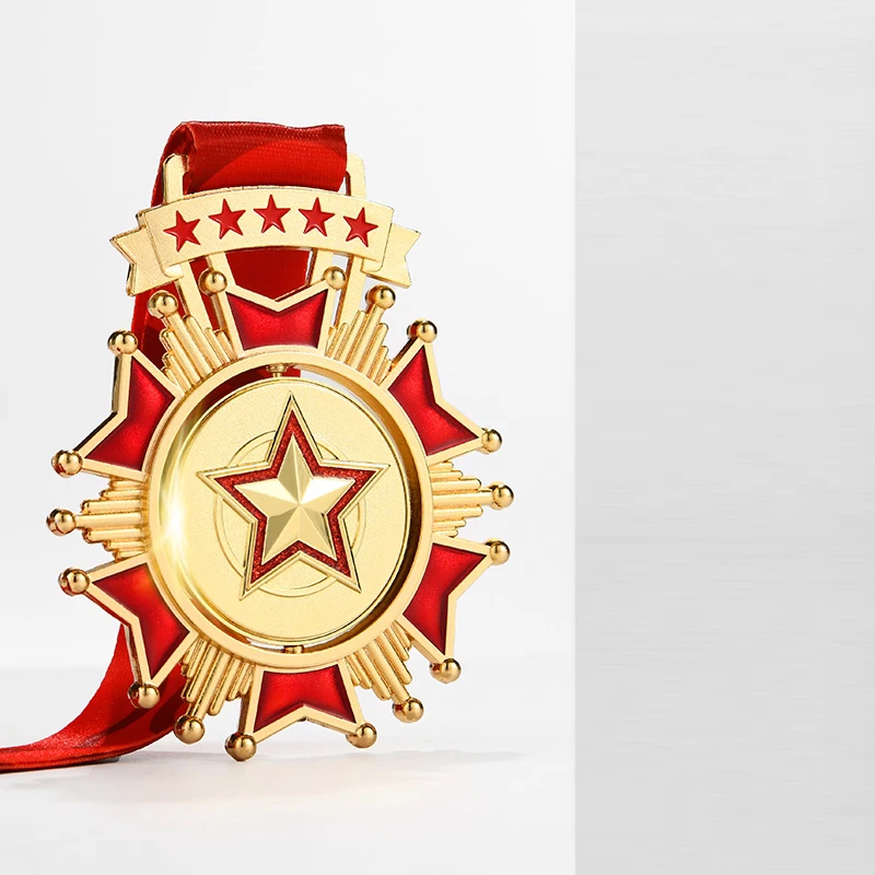 Customization Competition Metal Medal, Creative Running Competition Souvenirs Award Gift Box, Hanging Around the Neck Decor, 1Pc