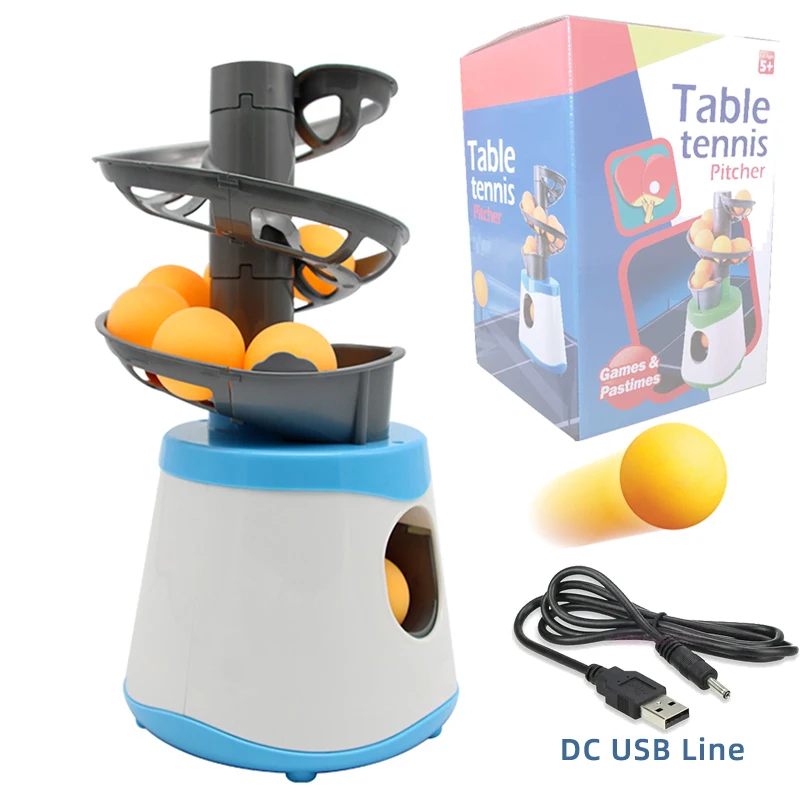 TableTennisRobotMachineDCAADualPowerTrainerAdultKidsPing