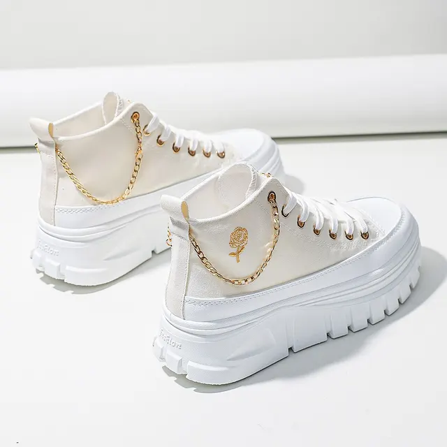 Comfy High-Top Flatform Sneakers