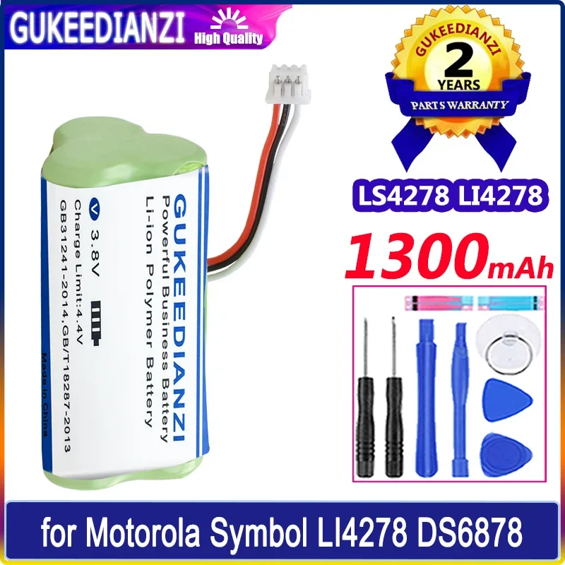 

Батарея GUKEEDIANZI LS4278 1300 мАч для Motorola Moto Symbol LI4278 DS6878 сканер штрих-кодов 82-67705-01 батарея