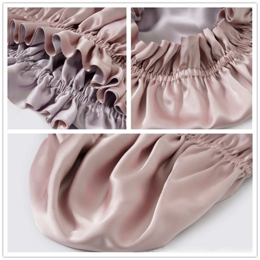 breathable silk bonnet for overnight hair care