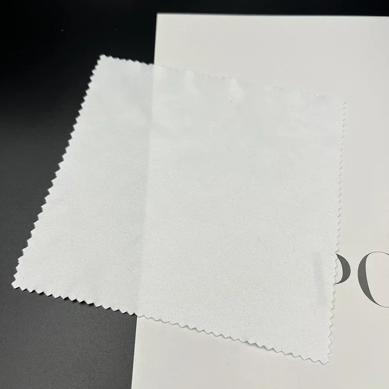 10pcs Sublimation Blanks White Microfiber Double Sided Fleece Glasses Cleaning Cloth Clean Lens Cloth