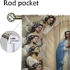 Virgin Mary Blackout Curtains for Camera Halloween Decoration Modern Living Room Curtains 2 Pieces Partition Shades Curtain Home 4