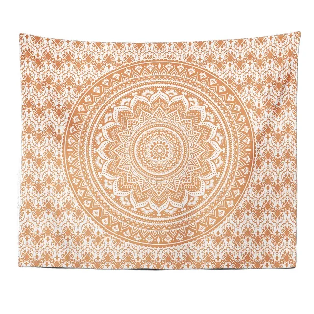 Serviette de plage Mandala pour la décoration intérieure, tapisserie ethnique Boho, scène de chevet, toile de fond de gril 6