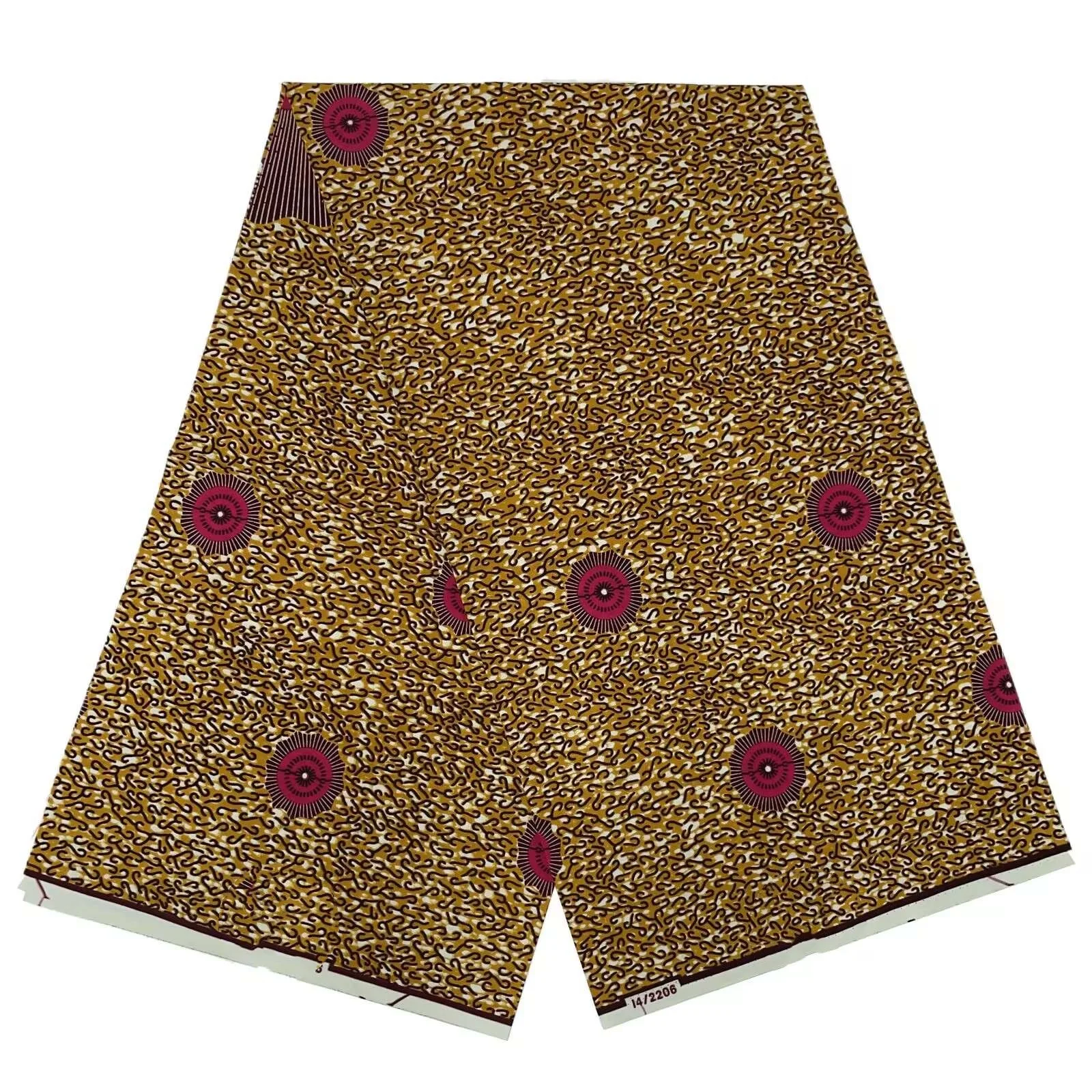 New Design 100% Cotton Top Quality Holland Wax African Fabric For Wedding Dress Making Craft Loin cloth T8
