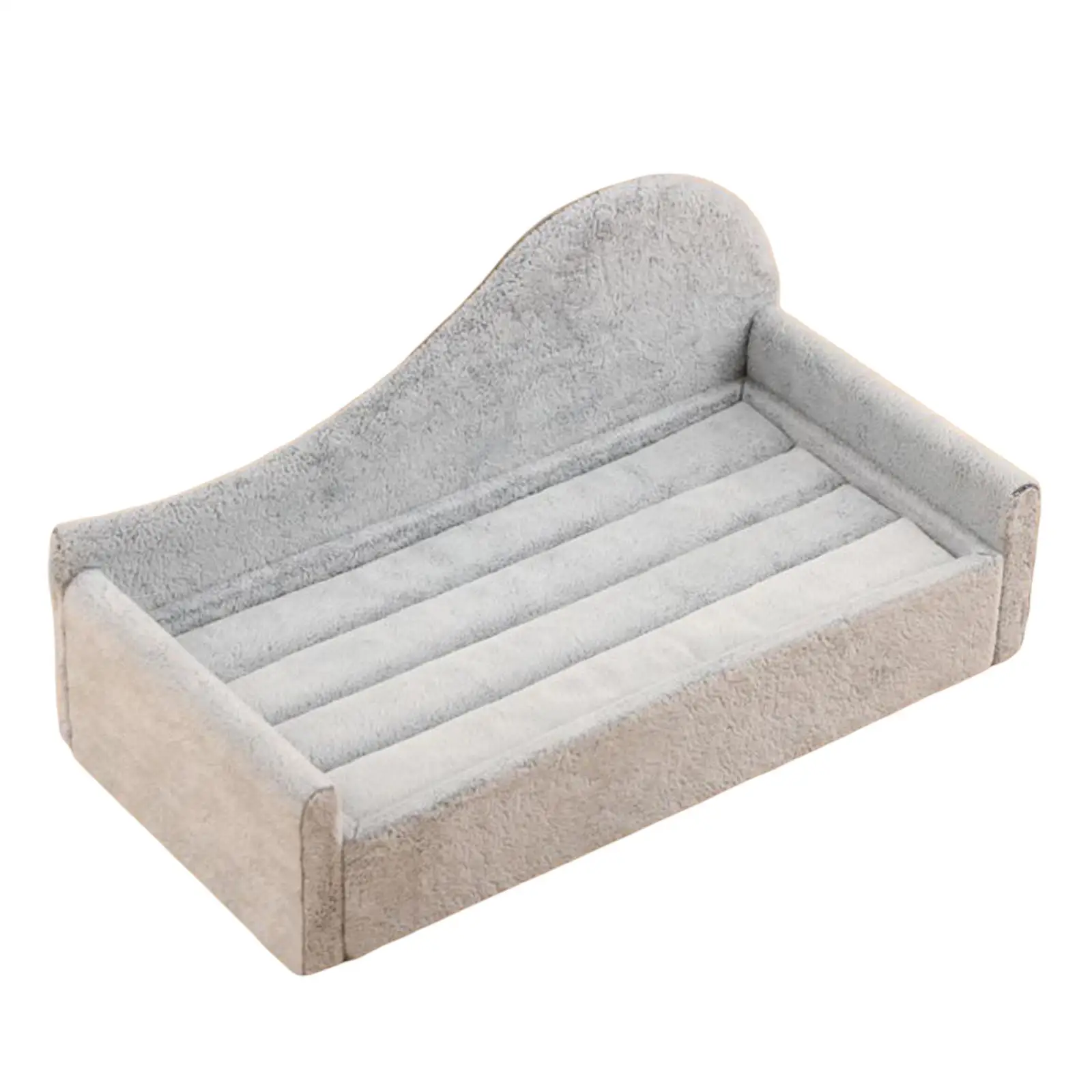 

Sofa Shape Jewelry Stand Showcase Jewelry Holder Soft Sturdy for Jewelry Shop Window Displays Comfortable to Touch Ring Holder