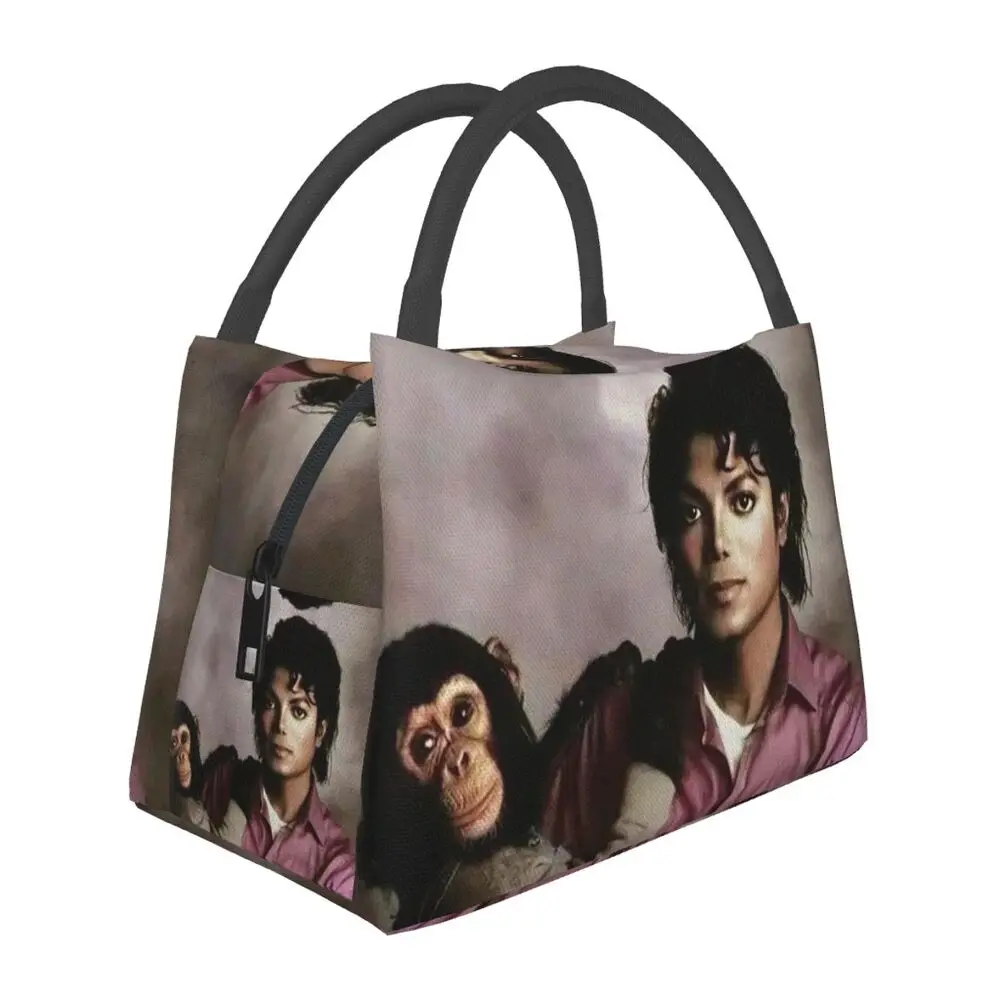 Michael Jackson Insulated Lunch Bag for Women Kids Portable Food Boxes Thermal Lunch Box Tote