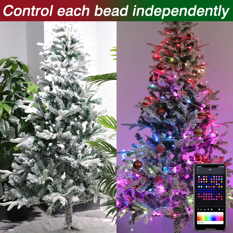 Twinkly Smart Christmas Tree Lights Controller 12m USB Plug Remote Control  LED Christmas Lights Decoration String Lights - China Christmas Decoration  and Graduation Anniversary Party Decorations price