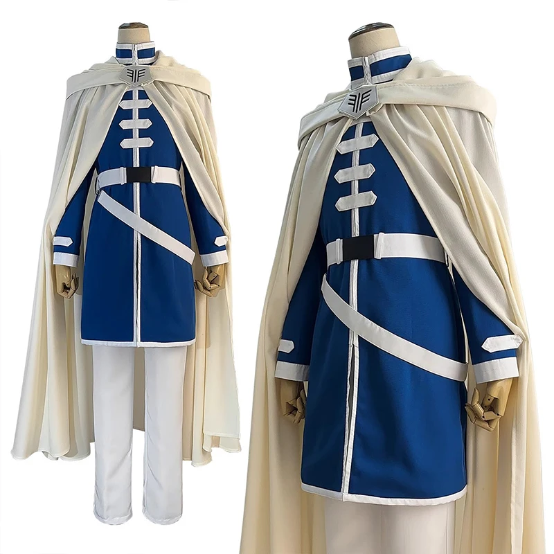 

Himmel Cosplay Costumes Anime Frieren at the Funeral Role Play White Uniform Wig Female Halloween Carnival Party Outfit