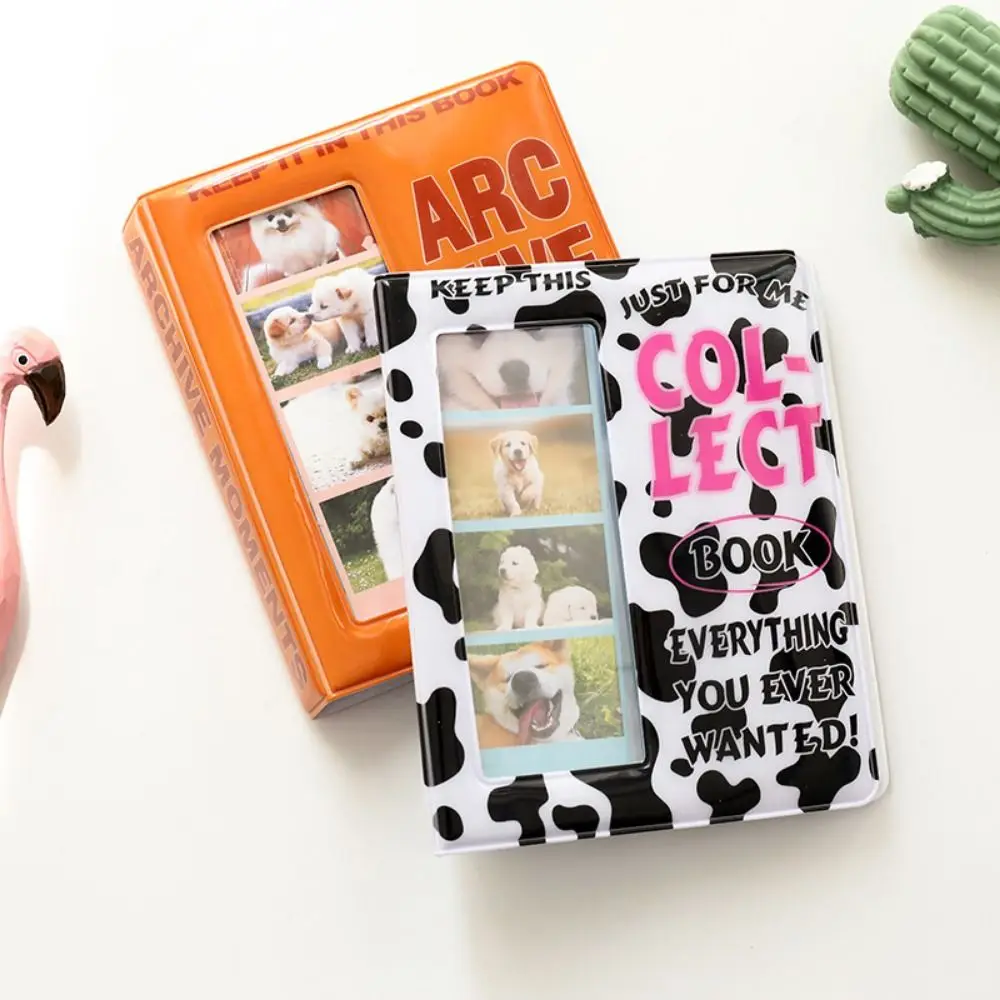 Cute Cartoon 4 Continuous Shooting Albums 64 Pockets Clear Pockets Photo Album Holder with Inner Page PVC