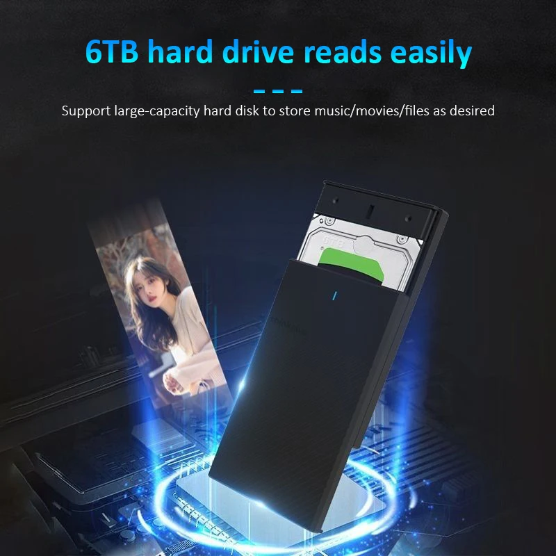 레노버 HDD 케이스 2.5 SATA to USB 3.0 어댑터 외장 하드 드라이브 인클로저 리더 SSD 디스크 HDD 박스 케이스 HD 2.5 HDD 케이스