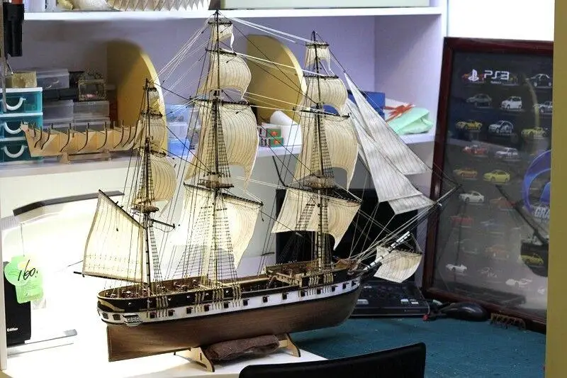 

USS Constellation 1843 Scale 1/85 40" Wooden Model Ship Kit