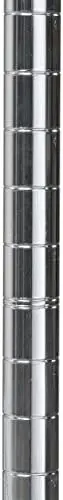 

63-Inch NSF Certified Industrial Grade Chrome Wire Shelf System Upright Leg Post Poles, (4 Pack) Bogg bag charms Hat washing cag