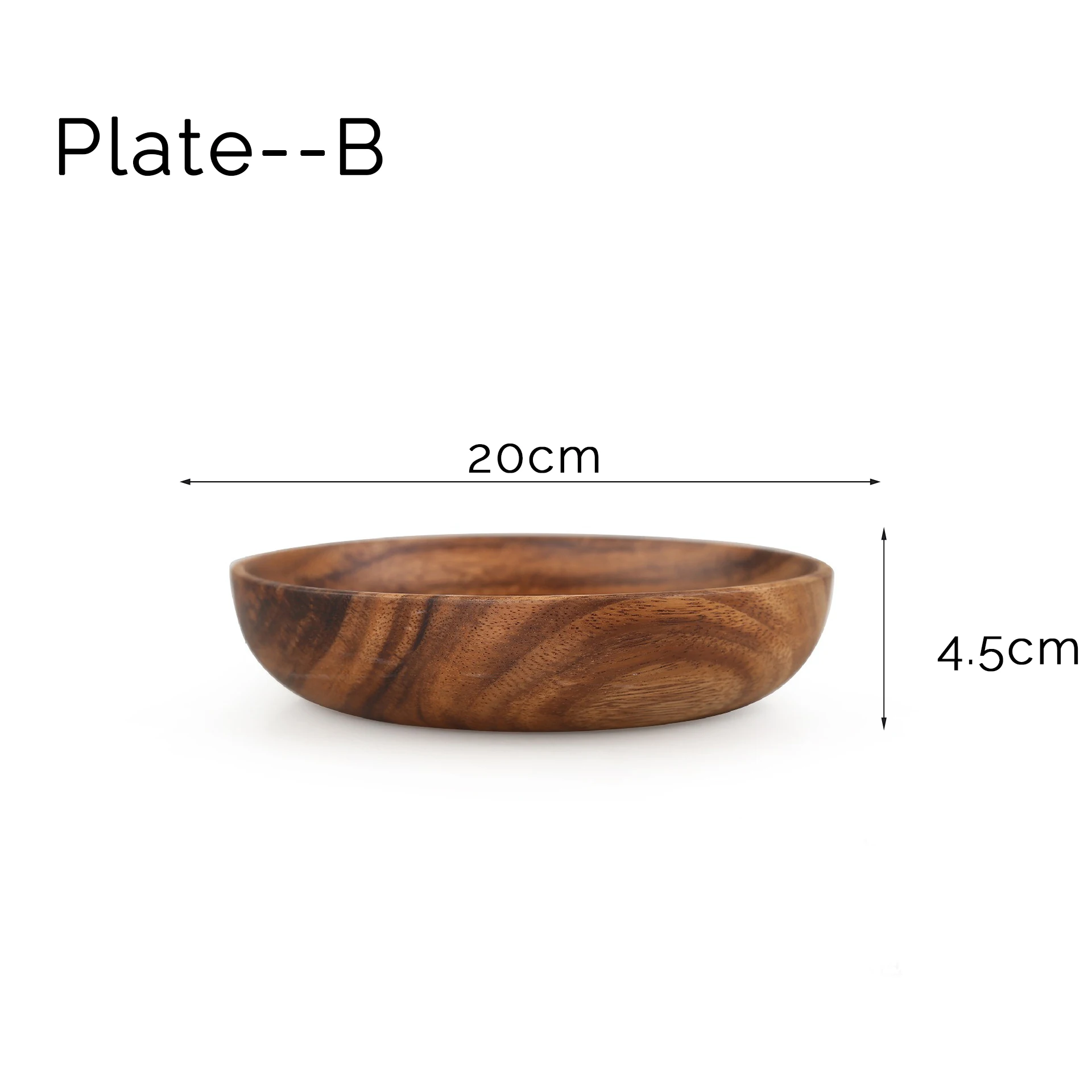 وعاء سلطة الفاكهة الخشبي، وعاء الأرز على الطراز ال...