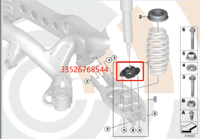 2pcs Rear Shock Bumper 33536767334 For Bmw E81 E82 E88 E90 E92  