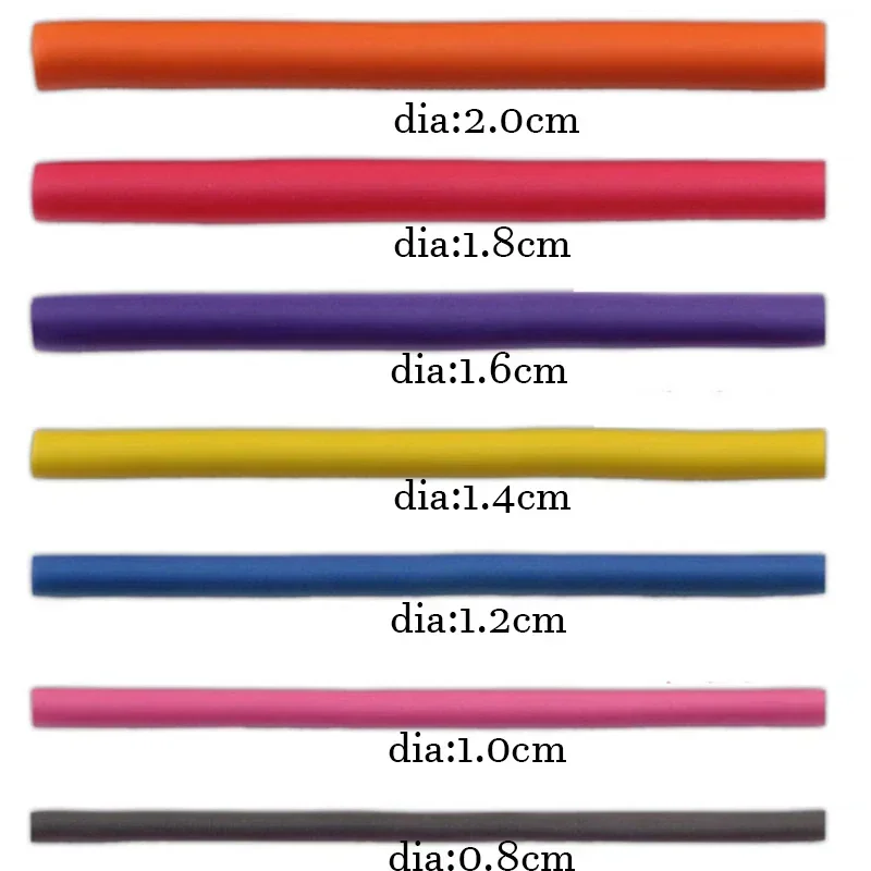 10pcs Heatless Curling Rod Magic Soft DIY Hair Curlers Lazy Sleeping Hair Curler Roller Wave Formers Woman Styling Tools