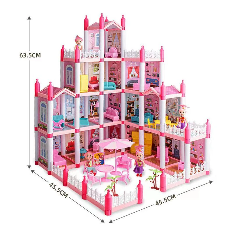 Casa de muñecas en miniatura para niños, juguetes para niños, rápido, sala estar, dormitorio, accesorios para Barbie, juego para niñas, navidad| | - AliExpress