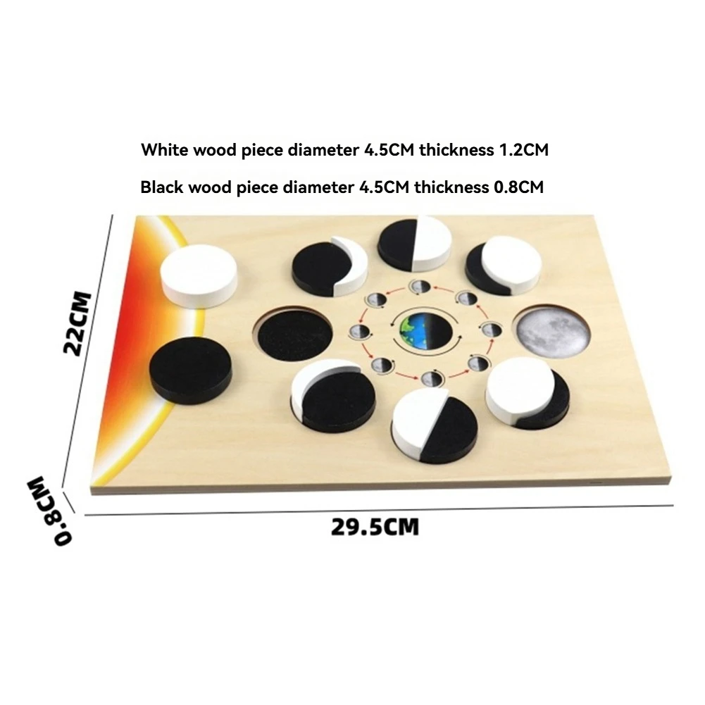 BAAU Wooden Planet Puzzles Learning Toy Kids Change Cognitive World Map Matching Game for 3-6 Years Old C