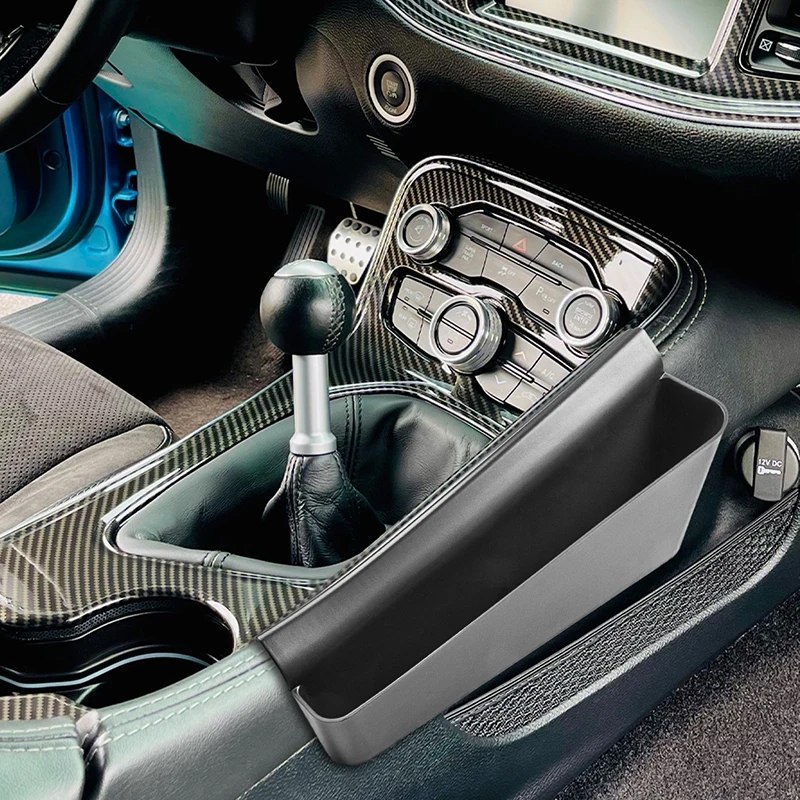 

Боковая коробка для хранения коробки переключения передач, боковой Органайзер переключения передач для Dodge Challenger 2015-2023, аксессуары