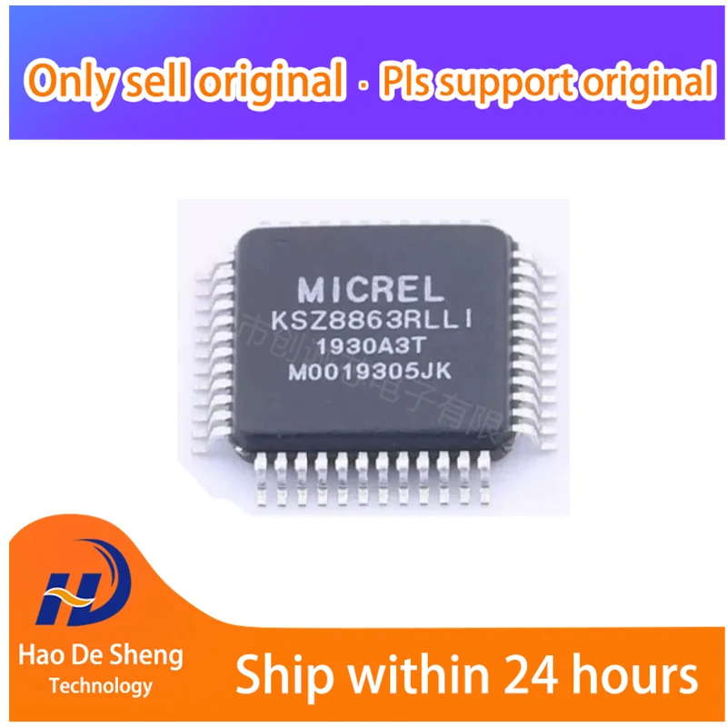 

10 шт./лот KSZ8863RLLI LQFP-48 новая Оригинальная фотография