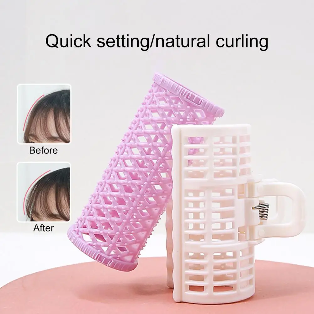 2Pcs Bangs Curler Lazy Bangs Roller Hair Curlers Long Lasting Barbs Design Hair Root Fluffy Fringe Curler Roller