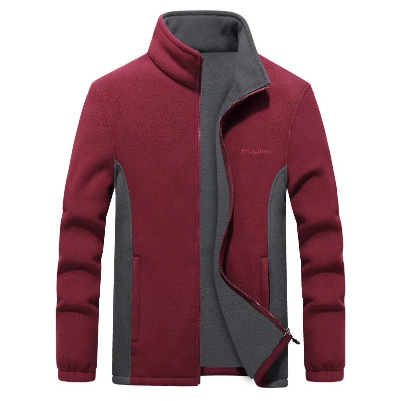 

Men's Fleece Jacket Autumn Spring Large Size Big and Tall Men Clothing Jacket Liner Cardigan Plus Size Coat Male 9XL 8XL 7XL 6XL