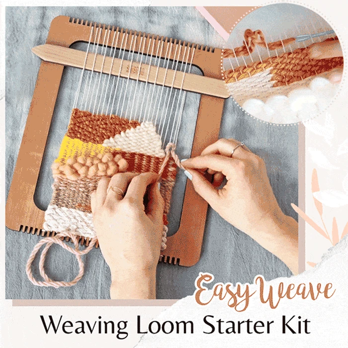 20cm Wooden Weaving Loom Starter Kit Hand-Woven DIY Woven Set Household Tapestry Scarf Multifunctional Loom Sewing Machine