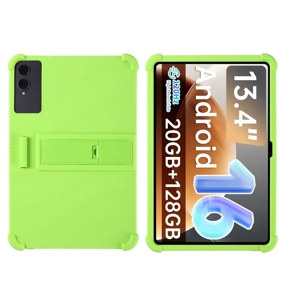 Premium Soft Silicon Tablet Case with Rear Kickstand and Enhanced Durability