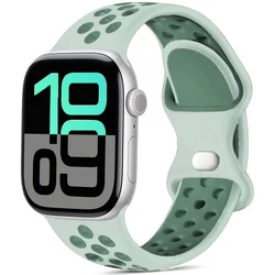 Premium Soft Silicone Band with Metal Buckle - Ultra 49mm (Light mint green)