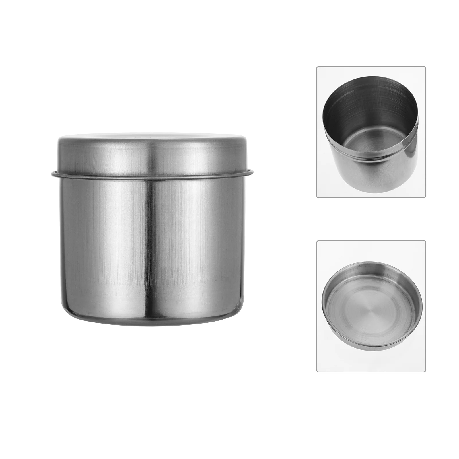 

2pcs Multifunctional Stainless Steel Home Storage Can Storage Holder Containers