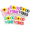 10Pcs Good Vibes Silicone Beads DIY Making Baby Toys Pacifier Chain Pendants Necklace Jewelry Accessories 1