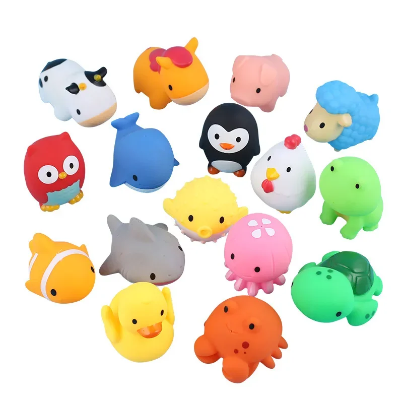 Bath Toys Tub Animal Shark Turtle Lion Duck Tub Float Water Spray Toys Shower Toy Kids Bathroom Toys 5