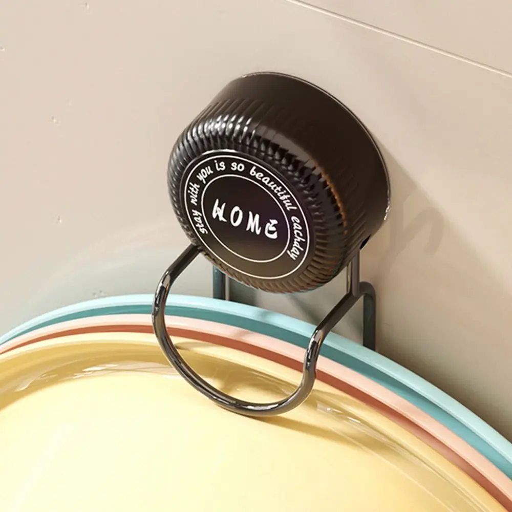 Durable Rotatable Suction Cup Hooks Stainless Steel Bathroom Storage Rack Portable Wall-mounted Strong Washbasin Hook