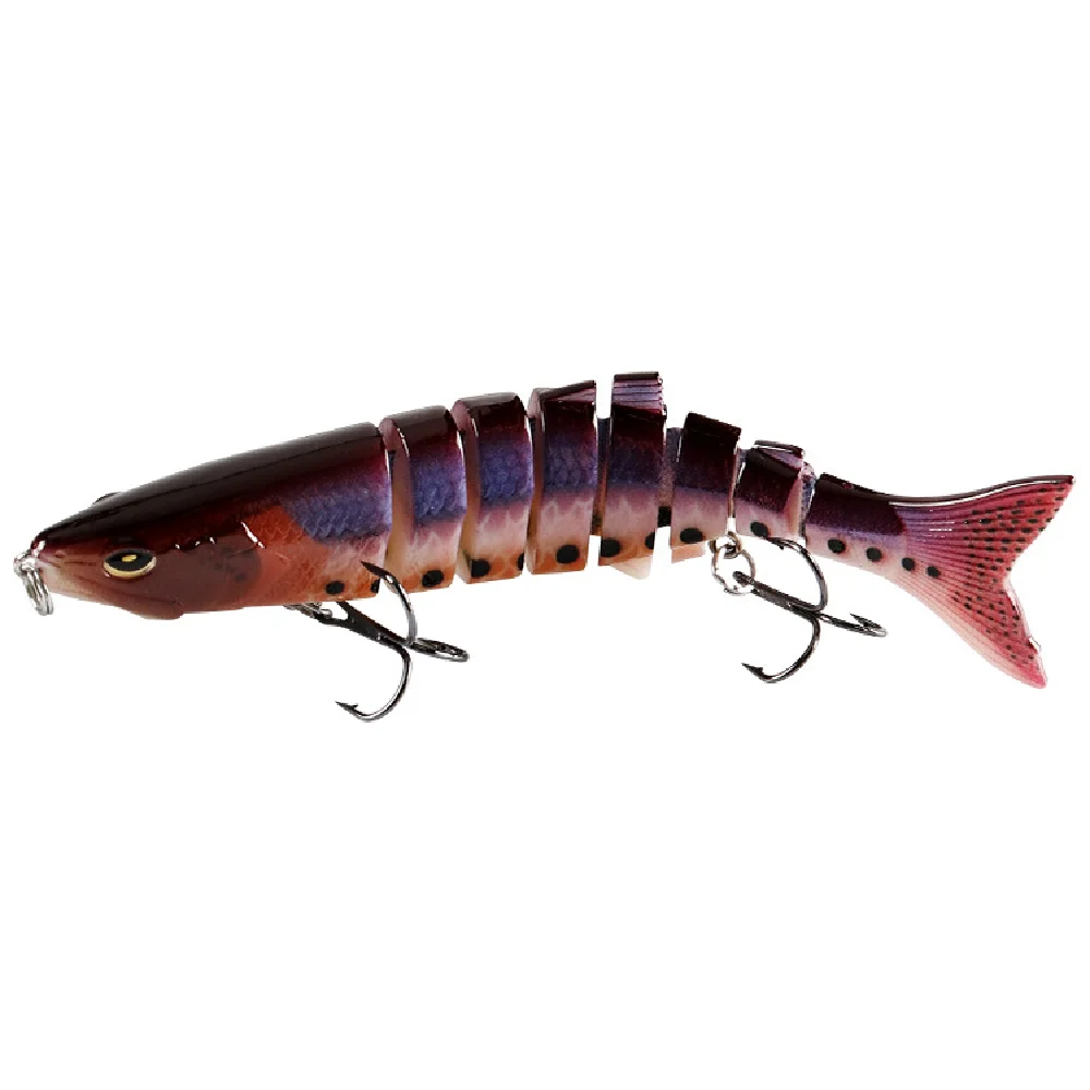 Iscas de pesca de natação Wobblers, Isca Artificial Multi-seção, Crankbait JerkBait, Trolling Pike Carp Tackle, 12cm, 20g, 1pc