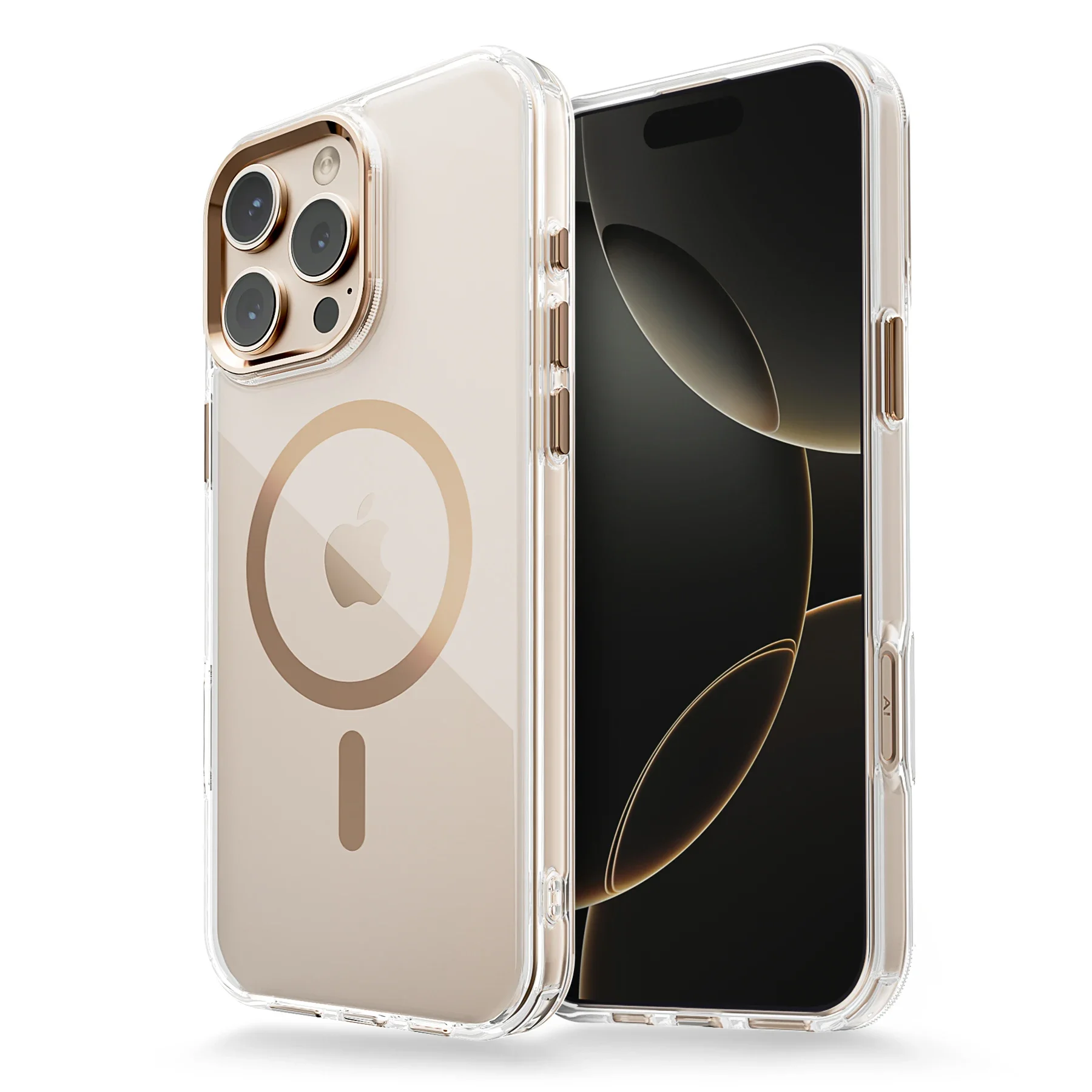 Luxury Magnetic Clear Case with Magsafe Compatibility - Shockproof & Transparent Cover