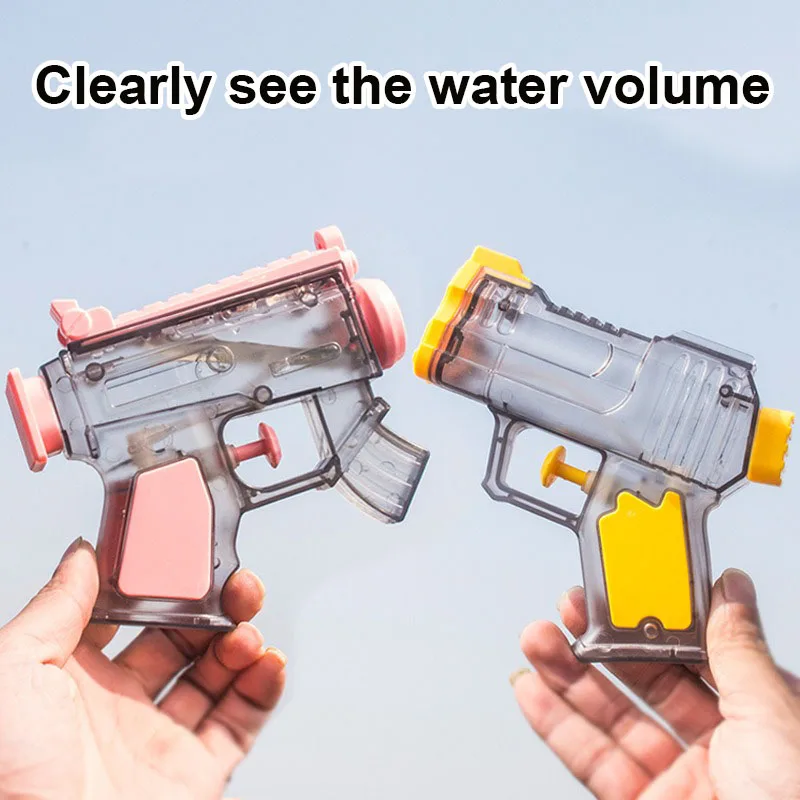 MINI Transparent Water Gun Toy Children's Water Spray Toy Gun Children's Outdoor Playing