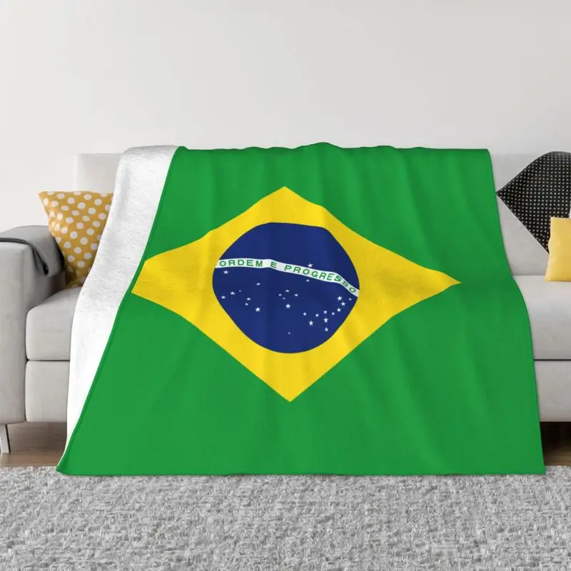 

Flag Of Brazil Blanket 3D Print Soft Flannel Fleece Warm Throw Blankets for Office Bed Sofa Bedspreads 1