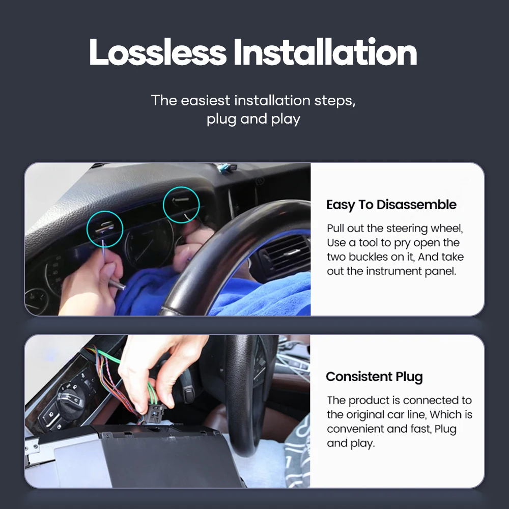 12.3'' Digital Dashboard For BMW F10 F11 F18 F06 F12 F13 F01 F02 F03 F25 F26 F15 F16 LCD Panel Speedometer Virtual Instrument 6