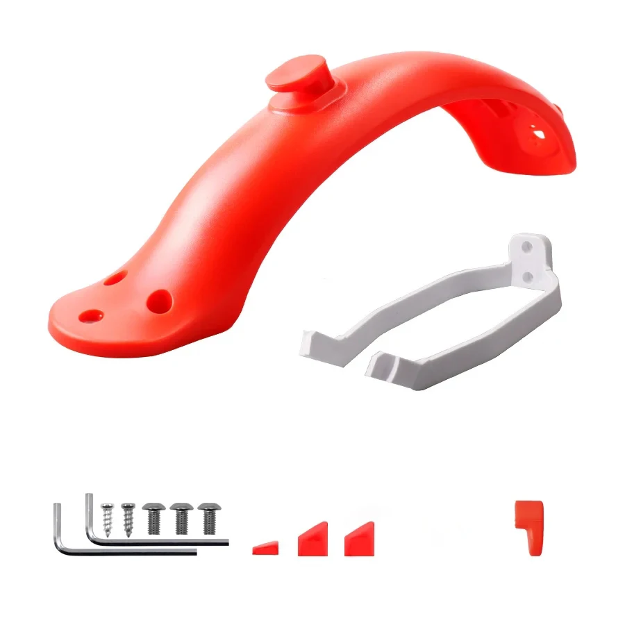 Rear Wheel Fender with Taillight & Hook - Enhanced Mudguard Wing with License Plate Holder and Fender Support