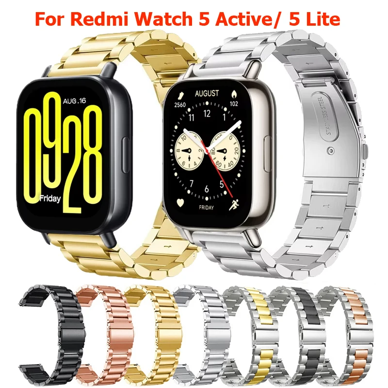Luxury 22mm Stainless Steel Metal Watch Strap Bracelet