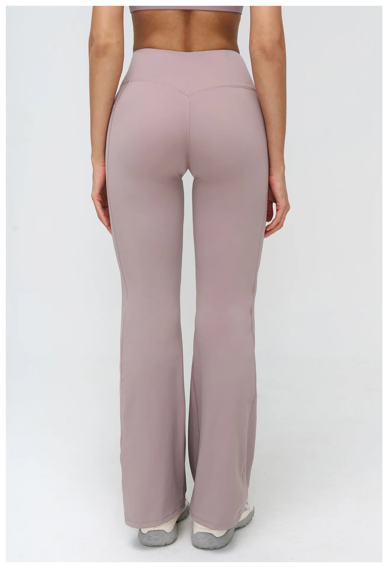 Pantalon Yoga Évasé Taille Haute Femme