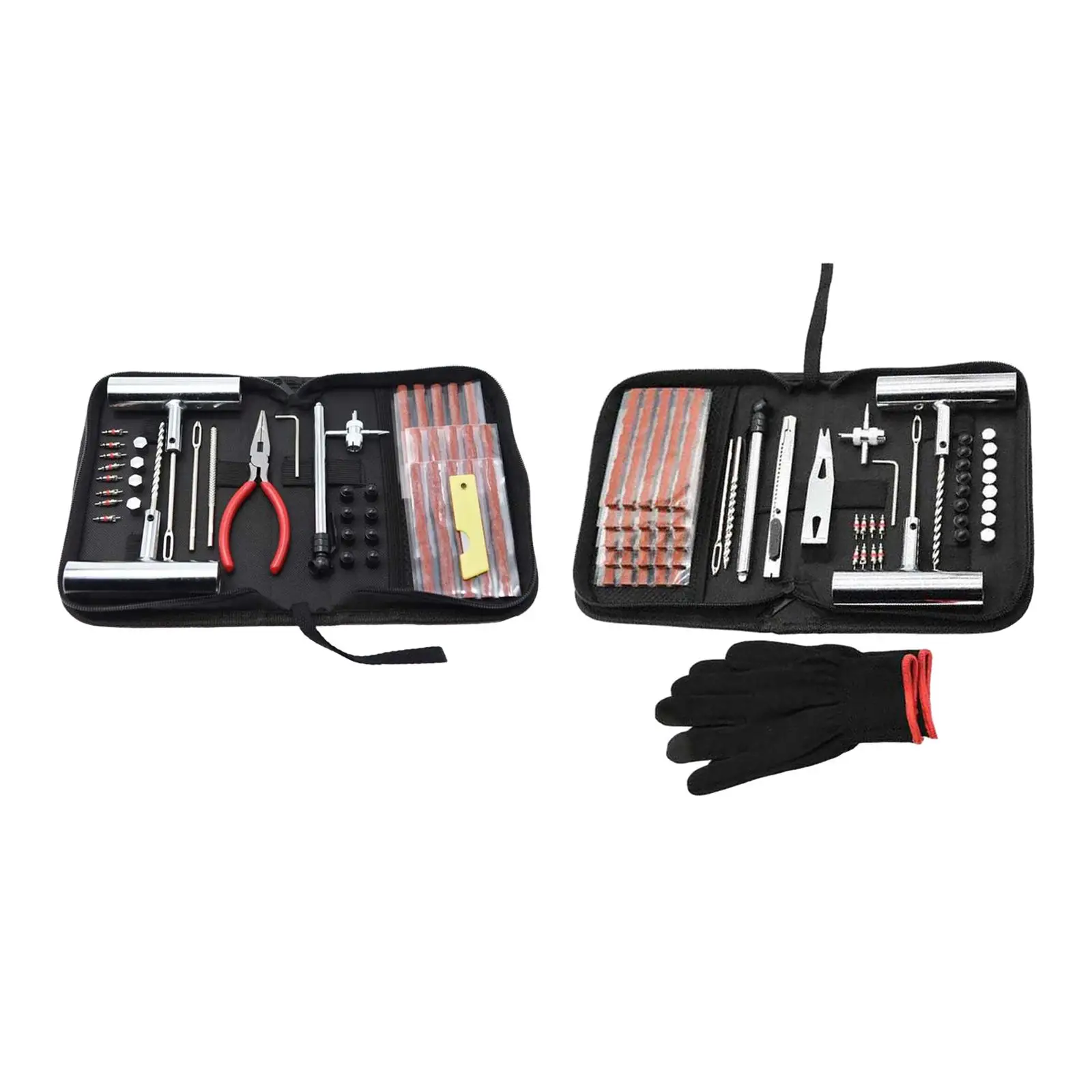 Car Tyre Repair Set Universal Flat Tire Puncture Patch Tool Set with Plugs for Cars Trailers