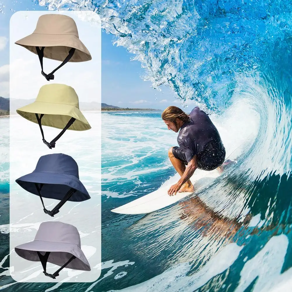 Sombrero de surf con protección solar para hombre, gorro de