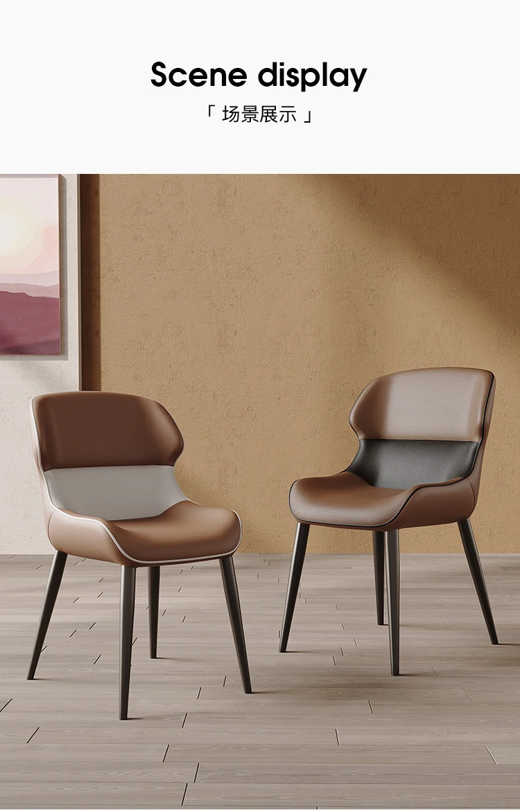 Description Picture 3 of itemDining Chairs Set Of 2 Elastic Aesthetic Outdoor Modern Living Room Chairs Kitchen Luxury Chaises Salle Manger Home Furniture